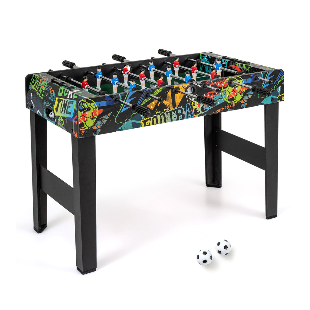 Mini Foosball Table 2-in-1 Game Table with Detachable Legs for Tabletop-