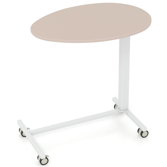 Mobile Standing Desk with Pneumatic Lift-
