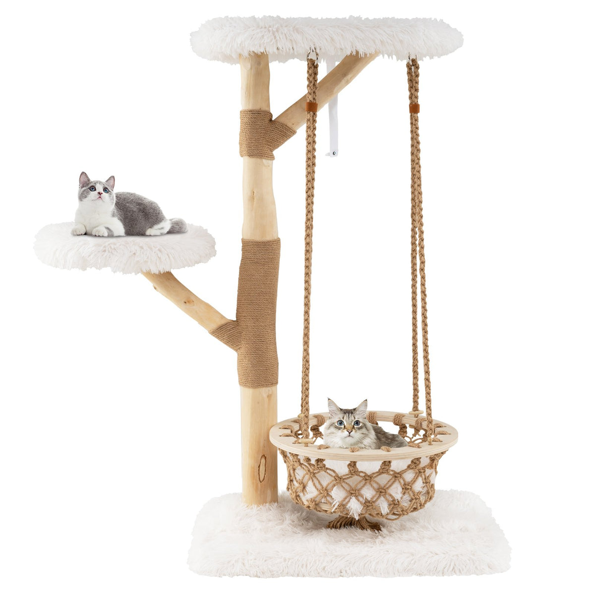 Modern Cat Tree for Indoor Adult Cats Large Kitten Tower-