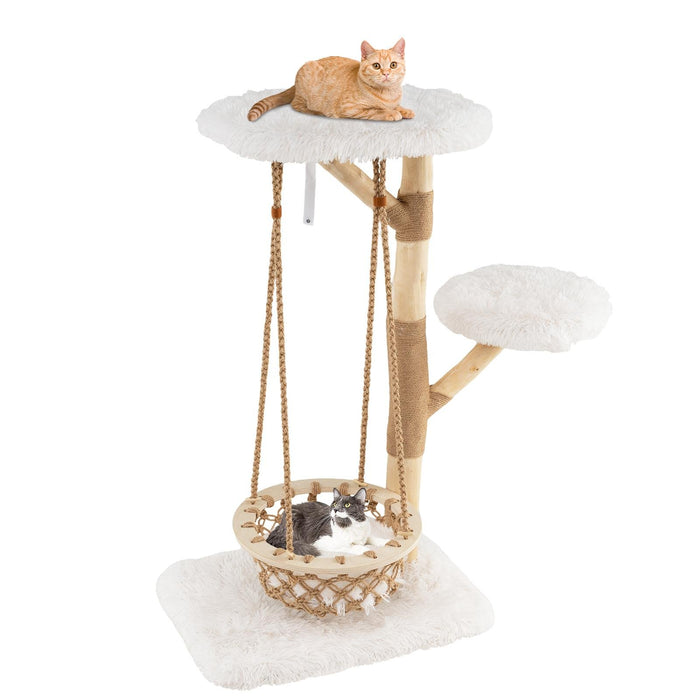 Modern Cat Tree for Indoor Adult Cats Large Kitten Tower-