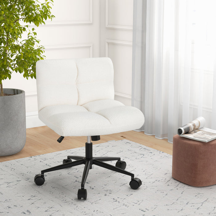 Modern Cross Legged Swivel Task Chair with Wheels-