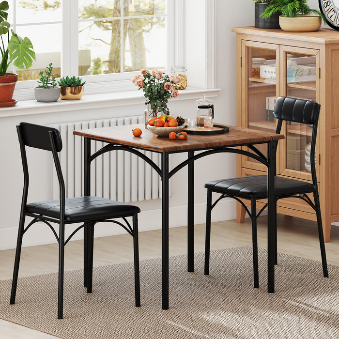 Modern Dining Table Set 3-Piece Kitchen Table Set-