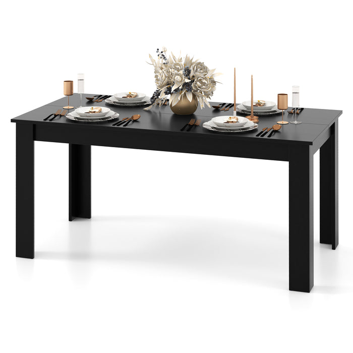 Rectangular Breakfast and Kitchen Table - Modern Design for Casual Dining - Perfect for Kitchen Nook or Small Dining Area