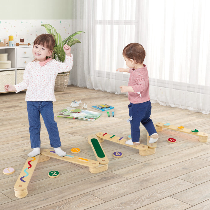 Montessori Balance Beam Set with Stepping Stones