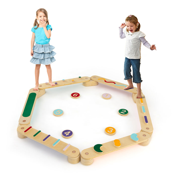 Montessori Balance Beam Set with Stepping Stones