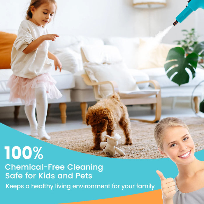 Multi-Surface Handheld Steam Cleaner with Safety Lock-