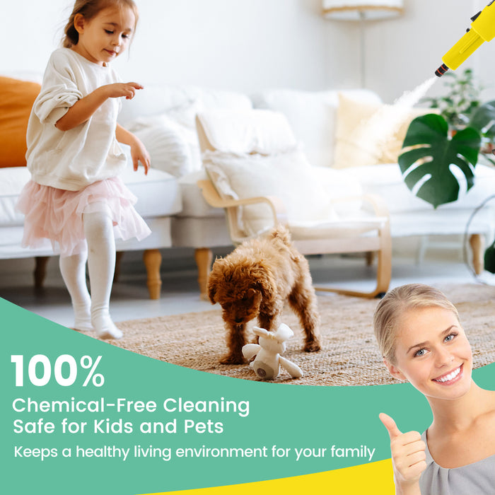 Multi-Surface Handheld Steam Cleaner with Safety Lock-