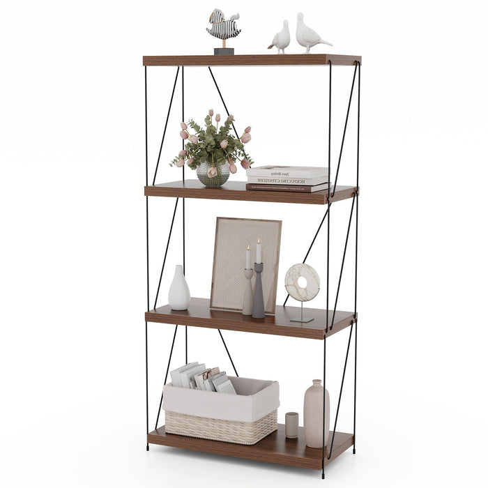 Multipurpose Display Rack with Metal Frame - 2/3/4/5-Tier Storage Solution - Ideal for Organizing Any Room