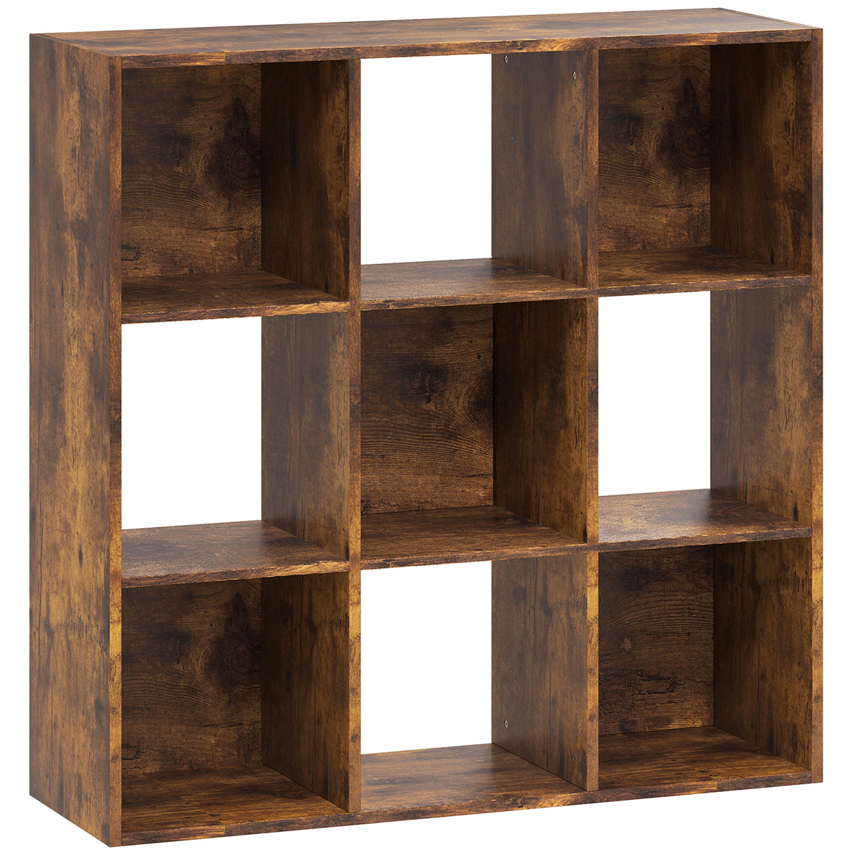 HOMCOM 3-tier 9 Cubes Storage Unit Particle Board Cupboard Bookcase Or ...