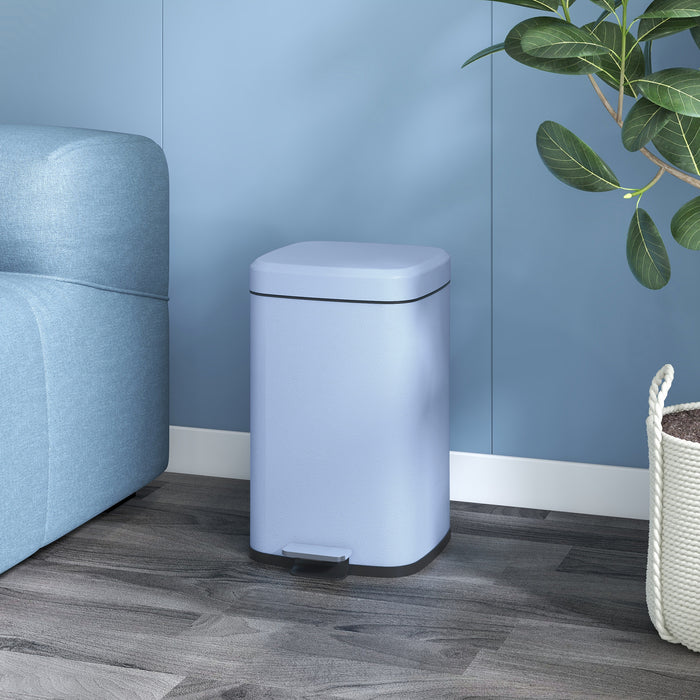 20 Litre Pedal Bin - Fingerprint Proof Metal Kitchen Trash Can with Soft-Close Lid and Removable Inner Bucket - Ideal for Home and Office Waste Management