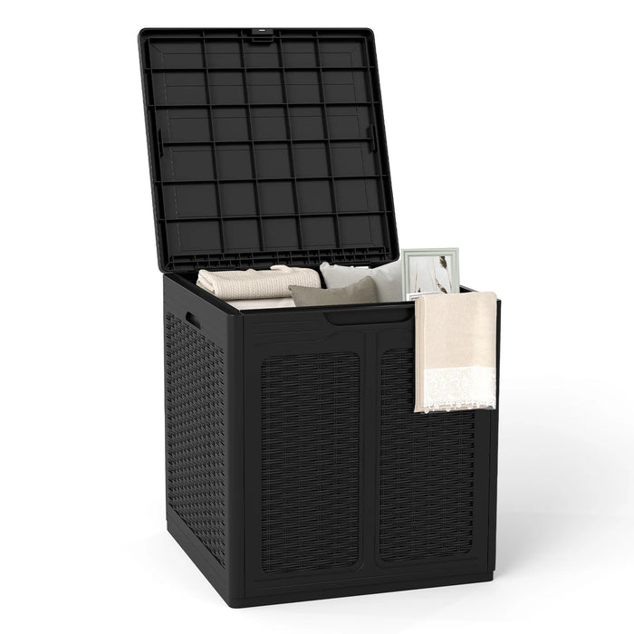 Weatherproof Patio Container with Lockable Lid for Patio-