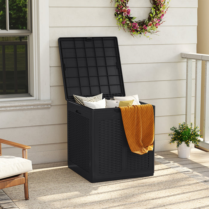 Weatherproof Patio Container with Lockable Lid for Patio-
