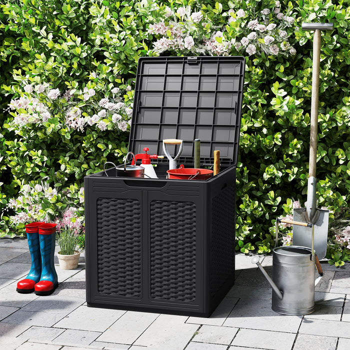 Weatherproof Patio Container with Lockable Lid for Patio-