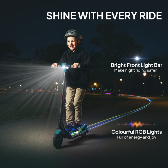 SPORTNOW Electric Scooter for Kids, with LED Display, Green