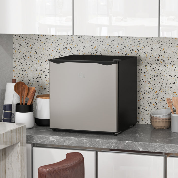 HOMCOM 35L Mini Freezer, -24℃ to -14℃ Temperature - Silver Tone