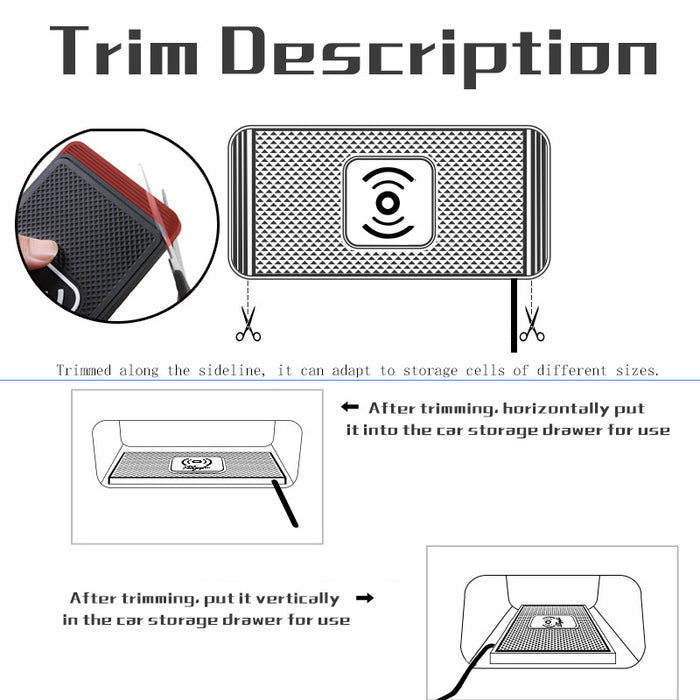 15W Wireless Car Charger Pad – Qi Fast Car Phone Charger for iPhone 11–15 & Android