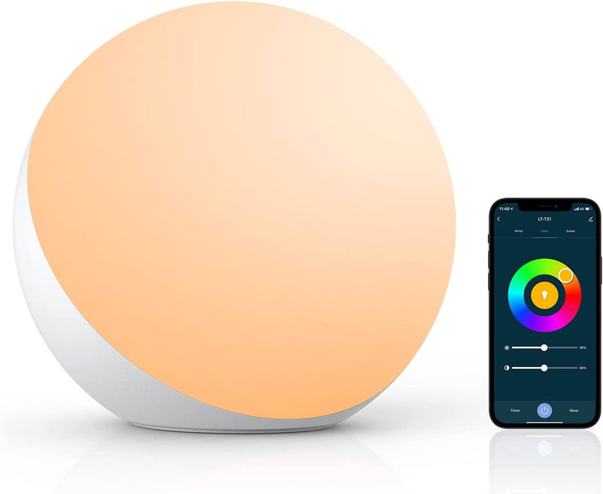 Smart Table Lamp Dimmable Desk Lamp - App/Voice Controlled, Alexa / Hello Google Supported, LED RGB, Colour Changing, Touch Lamp with UK Plug - Ideal for Modern Smart Homes and Tech Enthusiasts