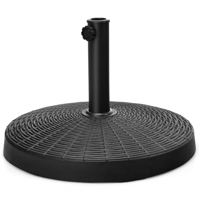 Umbrella Stand - Round Design for 3.8 and 4.8 cm Diameter Poles - Ideal Holder for Patio and Outdoor Umbrellas
