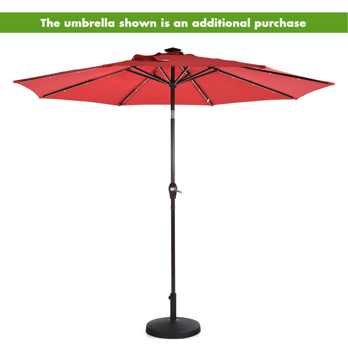 Umbrella Stand - Round Design for 3.8 and 4.8 cm Diameter Poles - Ideal Holder for Patio and Outdoor Umbrellas