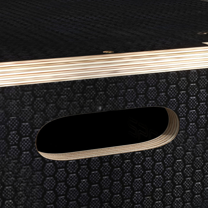 3-in-1 Wooden Plyo Box - Anti-Slip Plyometric Jump Platform with Handle Openings, 41/51/61cm - Ideal for Home Gym Workout & Training Sessions