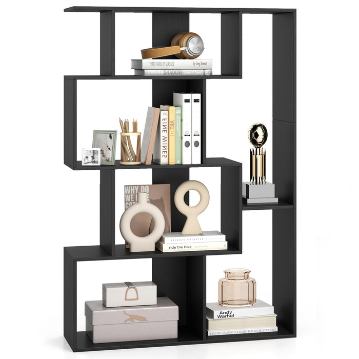 6-Cube Open-back Geometric Bookshelf with Anti-tip Kits-