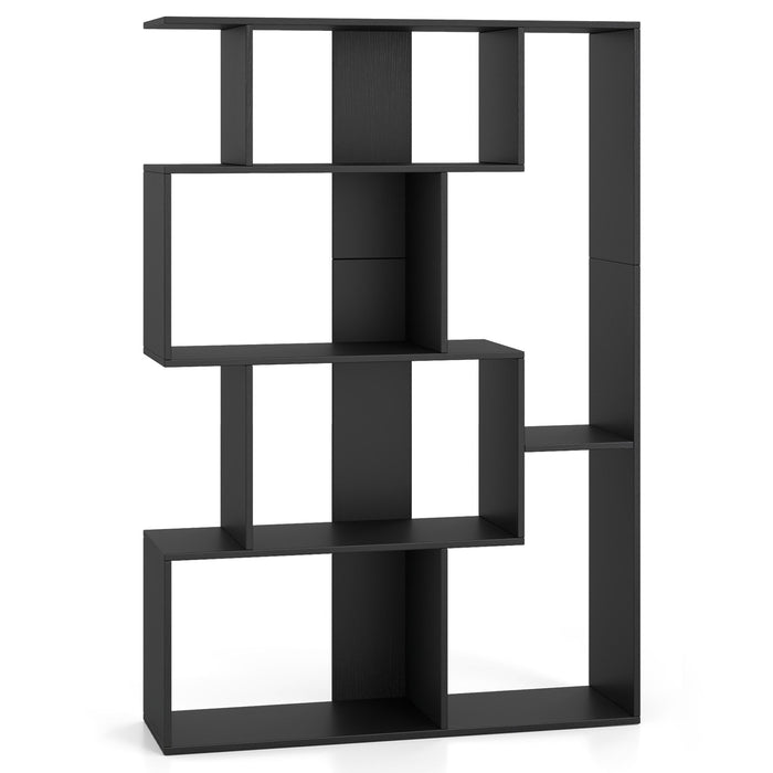 6-Cube Open-back Geometric Bookshelf with Anti-tip Kits-
