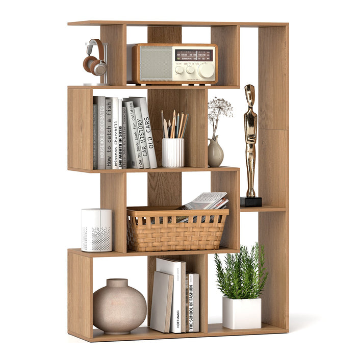 6-Cube Open-back Geometric Bookshelf with Anti-tip Kits-