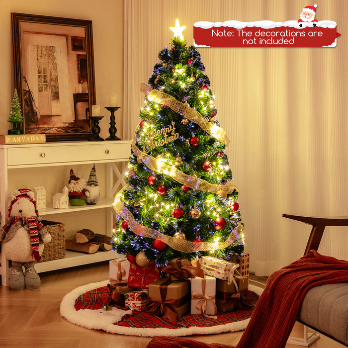 Optical Fiber Christmas Tree Pre-Lit Artificial Xmas Tree-