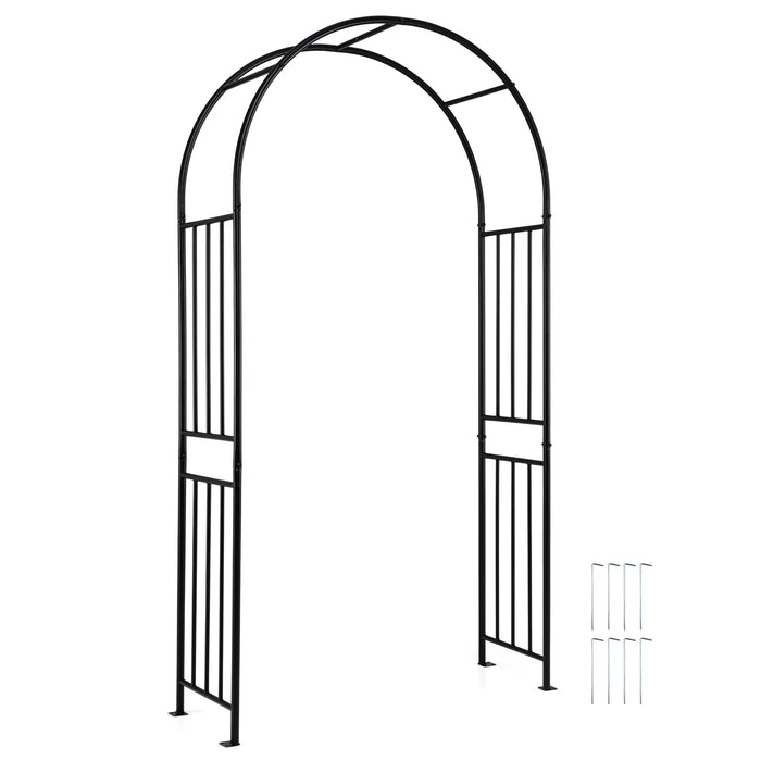 Outdoor Steel Arbor for Wedding Ceremony and Garden Lawn Party-