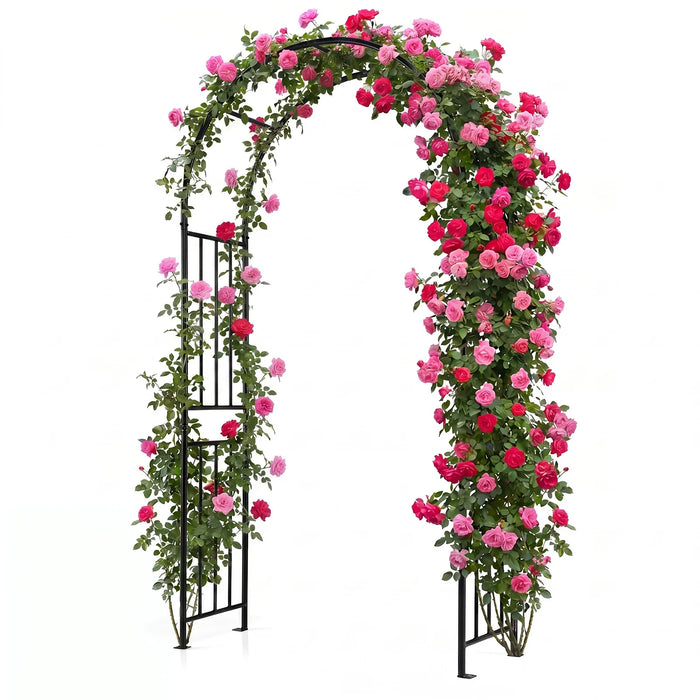Outdoor Steel Arbor for Wedding Ceremony and Garden Lawn Party-