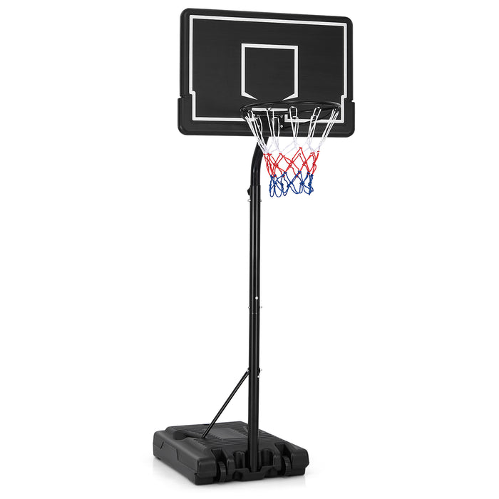 M Outdoor Sports - 2.7-3.2m Adjustable Basketball Hoop System with Fillable Base and Wheels - Ideal for Outdoor Recreation and Basketball Enthusiasts