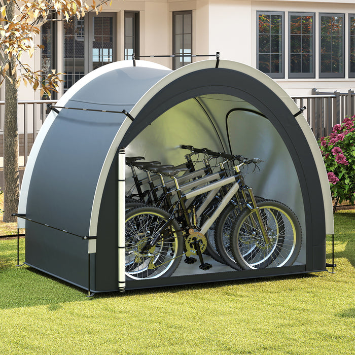 Outdoor Bike Cover Bicycle Tent with Water-proof Silver-