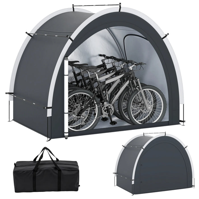 Outdoor Bike Cover Bicycle Tent with Water-proof Silver-