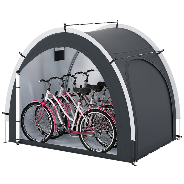 Outdoor Bike Cover Bicycle Tent with Water-proof Silver-