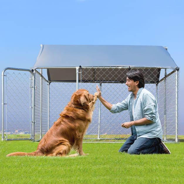 Pet Paradise Outdoor Playpen - All-Weather Enclosure with Roof & Door - Ideal for Dogs and Pets for Safe Outdoor Enjoyment