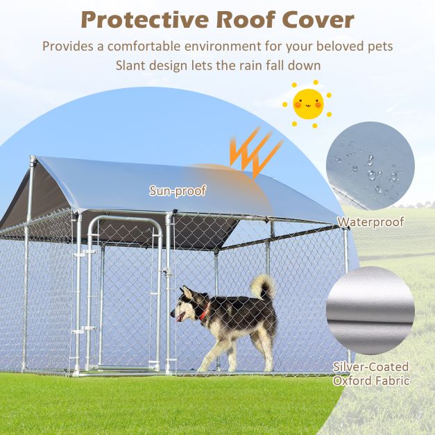 Pet Paradise Outdoor Playpen - All-Weather Enclosure with Roof & Door - Ideal for Dogs and Pets for Safe Outdoor Enjoyment