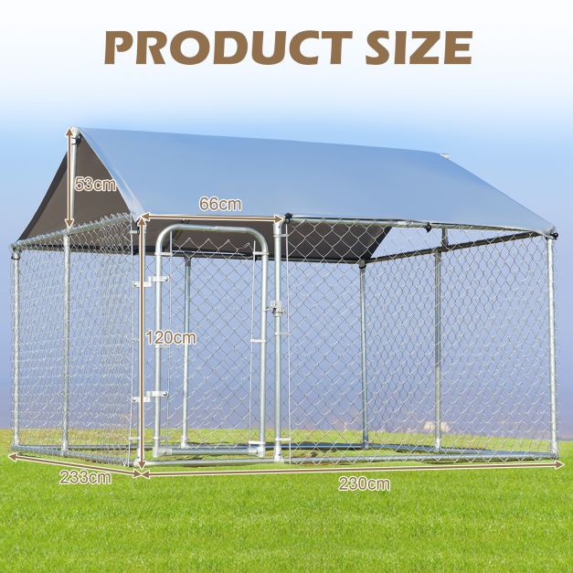 Pet Paradise Outdoor Playpen - All-Weather Enclosure with Roof & Door - Ideal for Dogs and Pets for Safe Outdoor Enjoyment