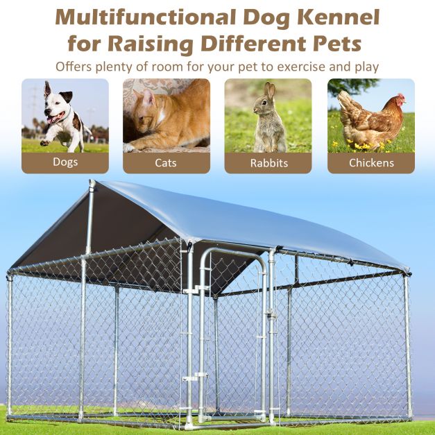 Pet Paradise Outdoor Playpen - All-Weather Enclosure with Roof & Door - Ideal for Dogs and Pets for Safe Outdoor Enjoyment