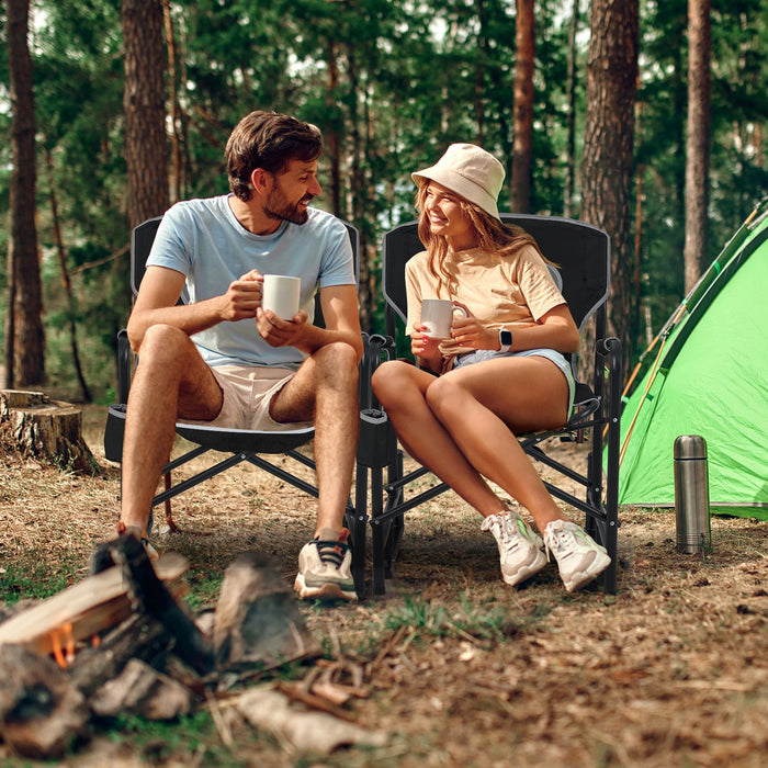 Outdoor Rocker Camping Chair Portable Foldable Rocking Chair-