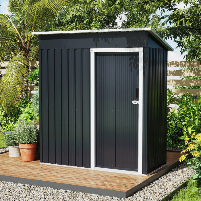 Outdoor Storage Shed All-Weather Color Steel Garden Shed-