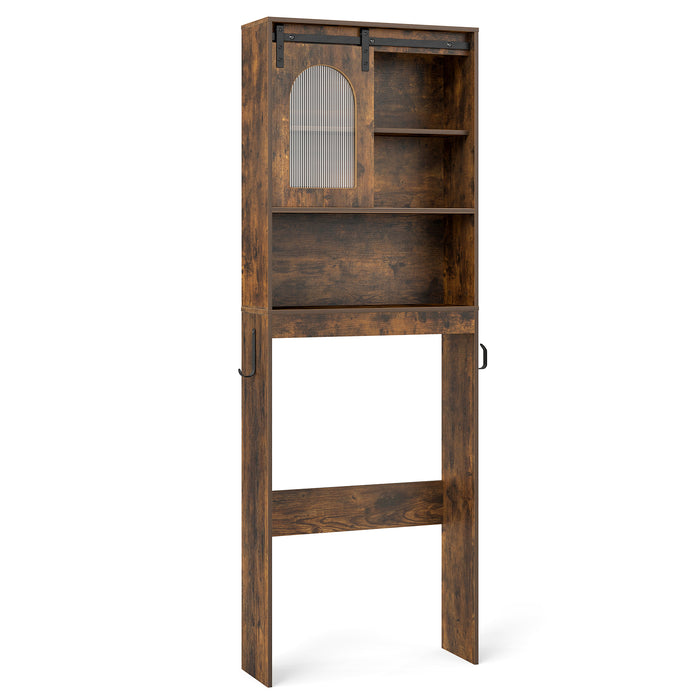 Over the Toilet Storage Cabinet with Toilet Paper Holder-