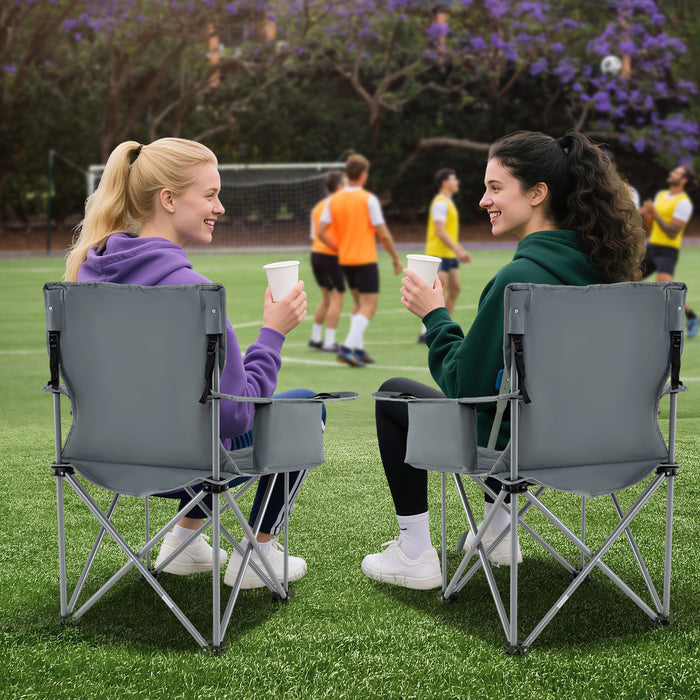 Oversized Camping Chair Heavy Duty Outdoor Folding Chair-