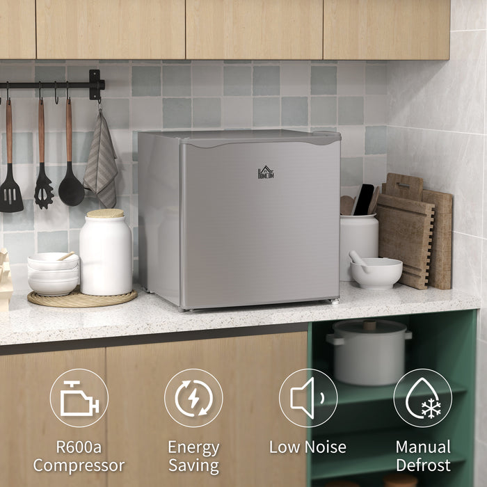 HOMCOM 35L Mini Freezer, -24℃ to -14℃ Temperature - Grey | Aosom UK