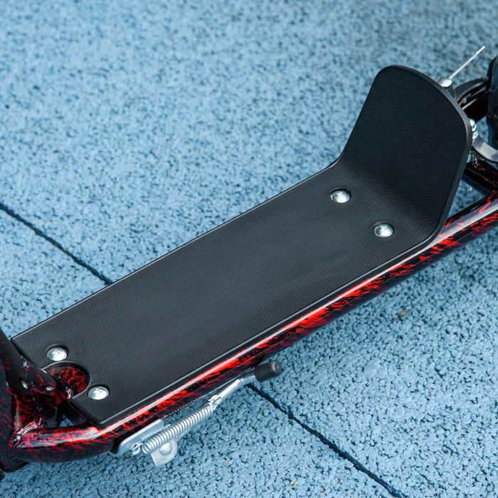 AIYAPLAY Kids Scooter with Adjustable Handlebar, Children's Kick Scooter with Non-slip Footplate, Rear Brake, Kickstand, Red