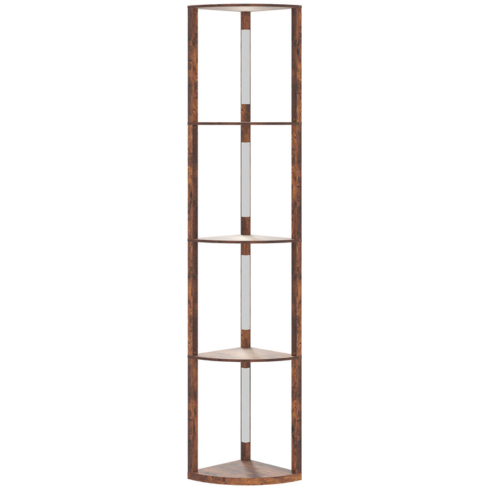 HOMCOM Three-Tier Corner Floor Lamp