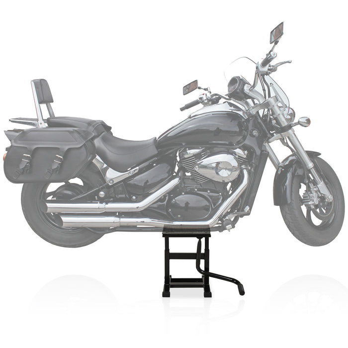 Motorbike Steel Jack Lift - Adjustable 27.5 to 39.5 cm Height, Durable Design - Ideal for Motorcycle Maintenance and Repairs