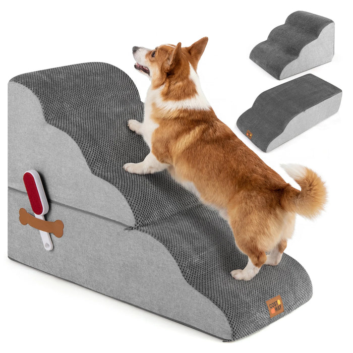 5-step Dog Foam Stairs for High Bed Sofa Couch Transformative High-