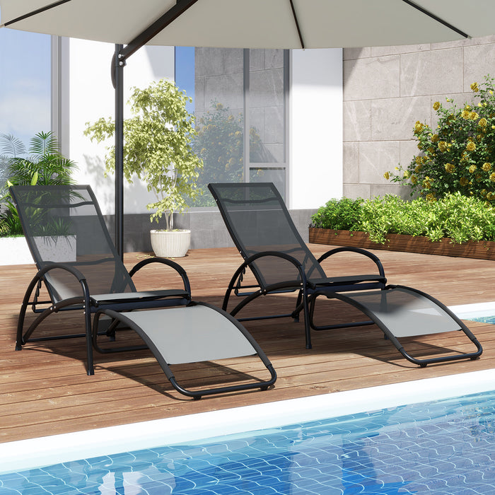 2-in-1 Outdoor Lounge Chair - 20° Rocking Angle Feature for Comfort and Relaxation - Perfect for Patio Use or Summer Getaways