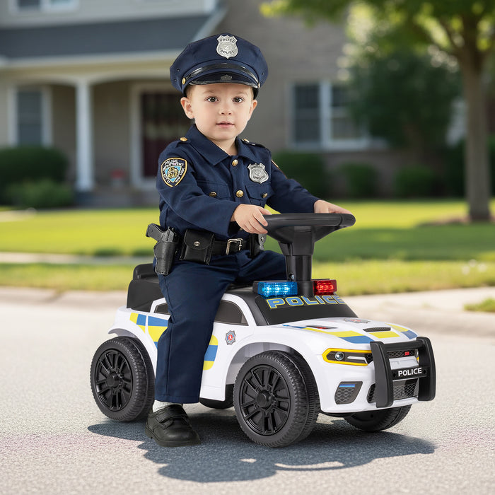 Police Kids Push Ride on Car with Steering Wheel and Siren Sounds for Kids Aged 18M+-