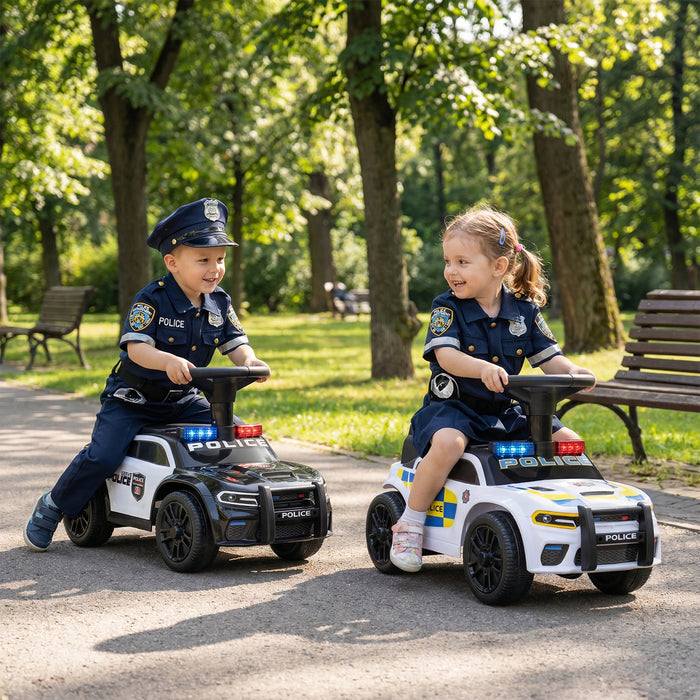 Police Kids Push Ride on Car with Steering Wheel and Siren Sounds for Kids Aged 18M+-